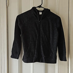 Old Navy Lightweight Dark Gray Girls 8 Zip-up Sweatshirt